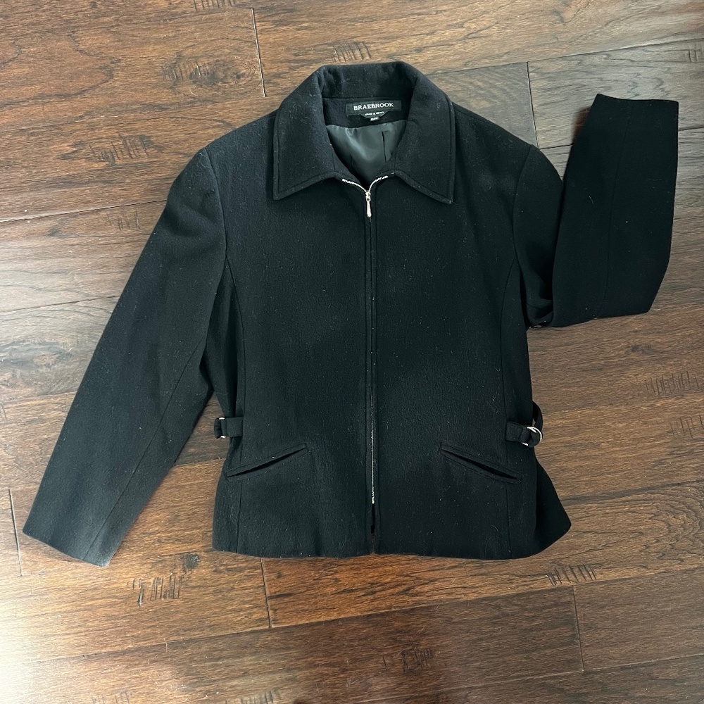 Braebrook 100% Wool Full Zip Jacket Women's Coat Size 11/12